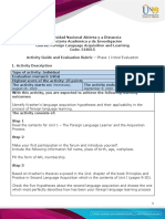 Activity Guide and Evaluation Rubric - Phase 1 - Initial Evaluation