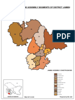 Map Showing The Assembly Segments of District Jammu