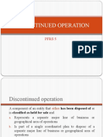 Discontinued Operation: Pfrs 5