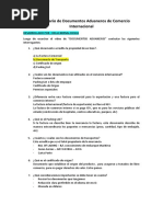 Cuestionario Documentos Aduaneros