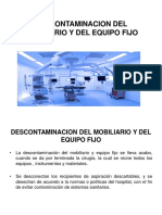 Descontaminacion Del Mobiliario y Del Equipo Fijo