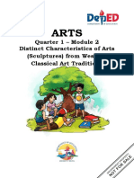 Quarter 1 - Module 2 Distinct Characteristics of Arts (Sculptures) From Western Classical Art Traditions