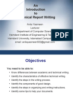 An Introduction To Technical Report Writing