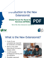 Introduction To The New Extensionist: Global Forum For Rural Advisory Services (GFRAS)