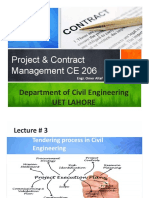 B.SC Civil Engineering: Project & Contract Management CE 206