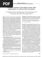 Computer-Assisted Transcatheter Heart Valve Implantation in Valve-in-Valve Procedures