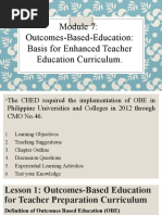 Outcomes-Based-Education: Basis For Enhanced Teacher Education Curriculum