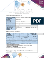 Guía de Actividades y Rúbrica de Evaluación - Paso 1 - Reconocimiento de Conceptos