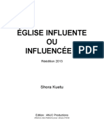 Eglise Influente Ou Influencee - Shora KUETU - 2013