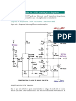 Amplificador de 100W Realização e Diagrama