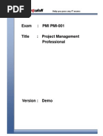 Exam: PMI PMI-001: Help You Pass Any IT Exams