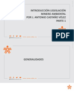 1.introducción Legislación Minera y Ambiental Parte 1.