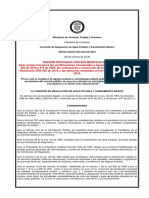 Resolución Cra 853 de 2018 - Tarifas de Aseo