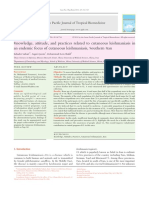 Nowledge, Attitude, and Practices Related To Cutaneous Leishmaniasis in An Endemic Focus of Cutaneous Leishmaniasis, Outhern Ran