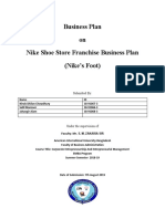 Business Plan On Nike Shoe Store Franchise Business Plan (Nike's Foot)