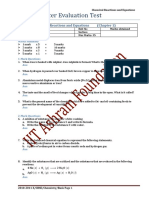 Chemistry X - Basic - Chemical Reactions and Equations