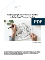 The Emerging Role of Venture Builders in Early-Stage Venture Funding