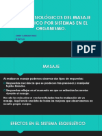 Efectos Fisiológicos Del Masaje Terapéutico Por Sistemas Segunda Clase