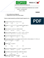 Matematica Clasa VIII - Varianta1