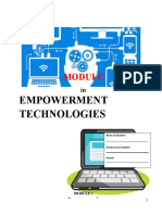 Empowerment Technologies: Name of Student