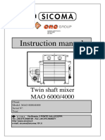 Instruction Manual: Twin Shaft Mixer MAO 6000/4000