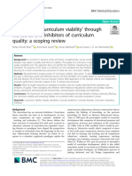 Determining Curriculum Viability' Through Standards and Inhibitors of Curriculum Quality: A Scoping Review