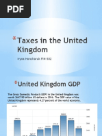 Taxes in The United Kingdom: Iryna Honcharuk FIN-302