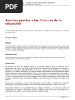 Apuntes Previos A Las Formulas de La Sexuacion PDF