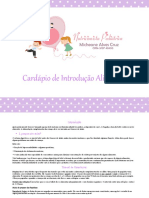 Cardápio de Introdução Alimentarr