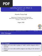 Operating System Lab (Week 2) : GNU Debugger