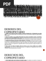 Deberes y Derechos Del Copropietario