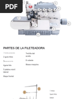 Partes de Máquina Fileteadora 