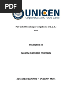 Pgo - C Marketing Iii Dennis Saavedra