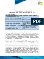 Syllabus Del Curso Química General