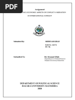 Arbitration Economic Aspects of Conflict Mediation in International Conflict