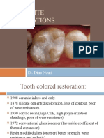 Composite Restorations: Dr. Dina Nouri