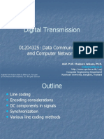 Digital Transmission: 01204325: Data Communication and Computer Networks