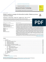 Modern Synthesis Strategies For Hierarchical Zeolites Bottom-Up Versus Top Down