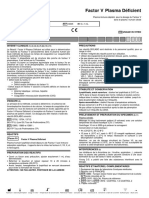 FACTOR V Plasma Déficient