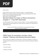 Revision Notes For Class 12 Macro Economics Chapter 3 - Free PDF Download