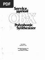 Oberheim OB-X Service Manual