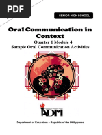 Oral Com. Module 4 PDF