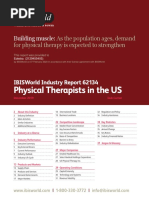 IBISWorld Industry Report Physical Therapists in The US 2019