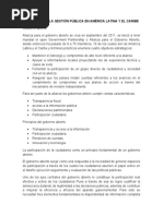 REUMEN Panorama de La Gestión Pública en América Latina y El Caribe