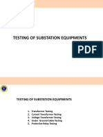 Testing of Substation Equipments