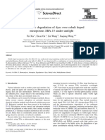 Photocatalytic Degradation of Dyes Over Cobalt Doped