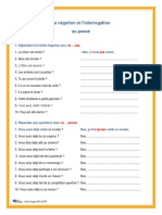 L'interrogation Et La Negation Au Passe Exercices Et Corrige PDF