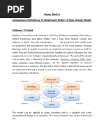 Home Work 4 Comparison of Mckinsey 7S Model With Kotter'S 8 Step Change Model