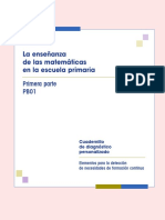 La Enseñanza de Las Matemáticas en La Escuela Primaria. Cuadernillo de Diagnóstico Personalizado