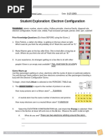 Student Exploration: Electron Configuration: 8-27-2005 Joshua Perez-Luna